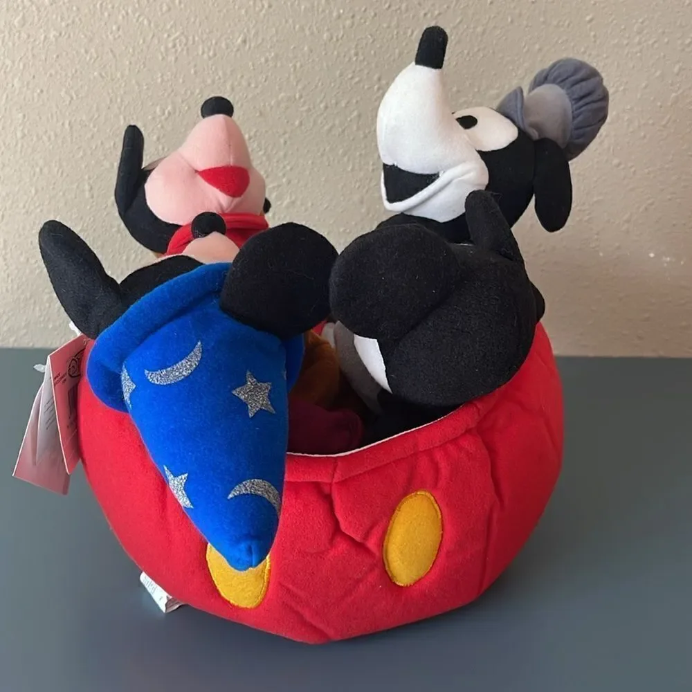 DISNEY Mickey Mouse 70 Happy Years Bean Bag Plush *NEW*